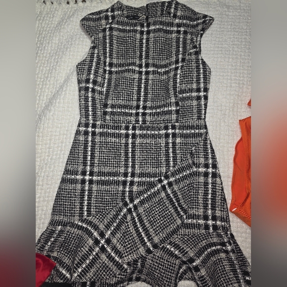Mango Black and White Asymmetrical Dress - Picture 1 of 6